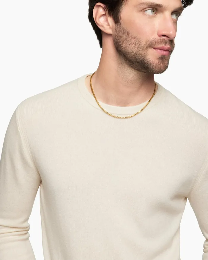 Mens Box Chain Necklace In 18K Yellow Gold 34mm Men David Yurman Chains Mens Box Chain Necklace In 18K Yellow Gold 34mm Men David Yurman Chains