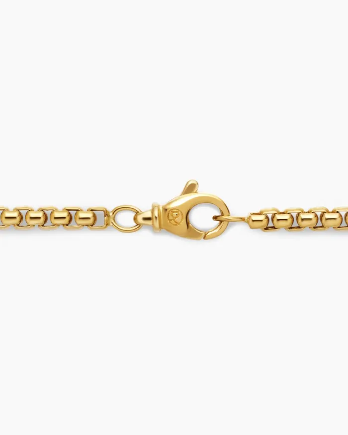 Mens Box Chain Necklace In 18K Yellow Gold 34mm Men David Yurman Chains Mens Box Chain Necklace In 18K Yellow Gold 34mm Men David Yurman Chains