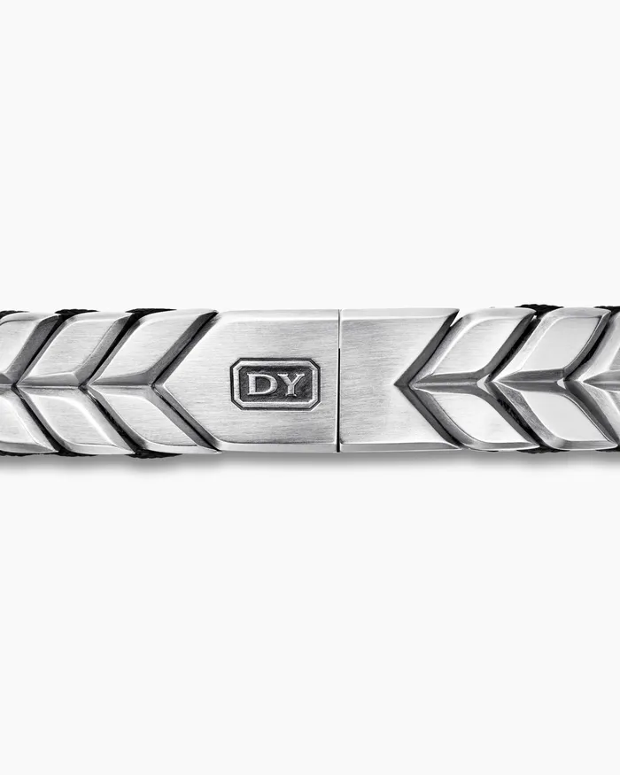Mens Chevron Woven Bracelet In Sterling Silver 12mm Men David Yurman Chain Mens Chevron Woven Bracelet In Sterling Silver 12mm Men David Yurman Chain