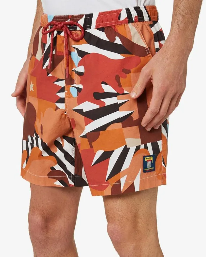 Mens Deus Ex Machina Boardshorts Naito Manuva Short 8211 Red Red