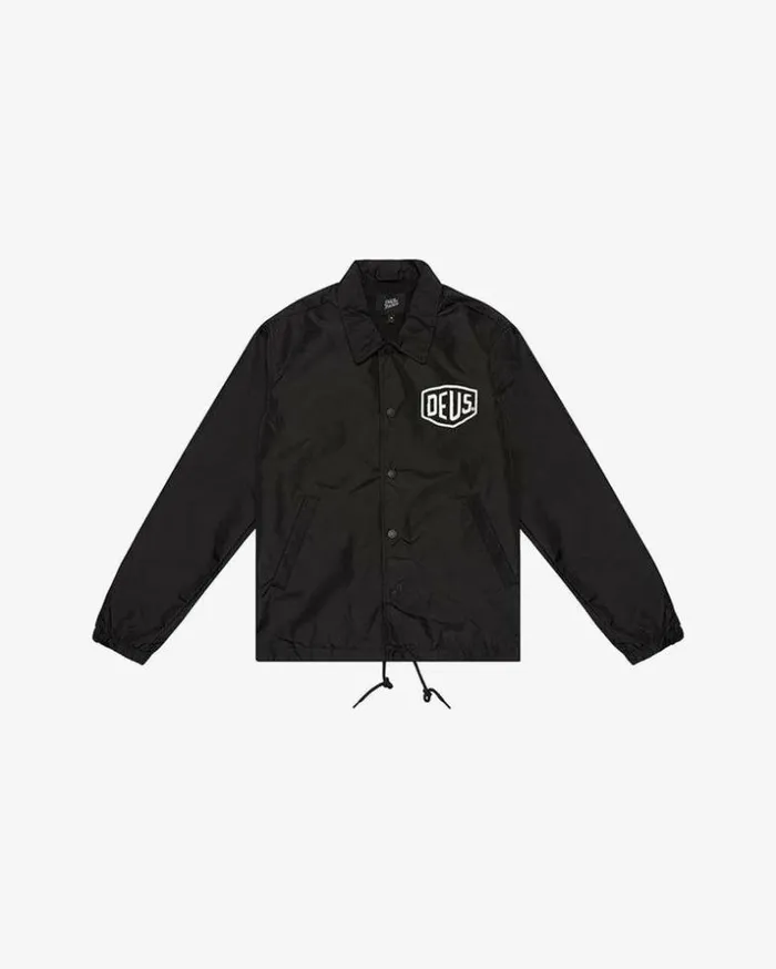 Mens Deus Ex Machina Classics Camperdown Coach Jacket 8211 Black Black