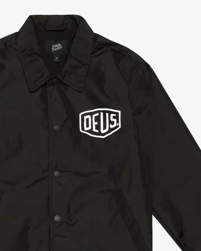 Mens Deus Ex Machina Classics Camperdown Coach Jacket 8211 Black Black Mens Deus Ex Machina Classics Camperdown Coach Jacket 8211 Black Black