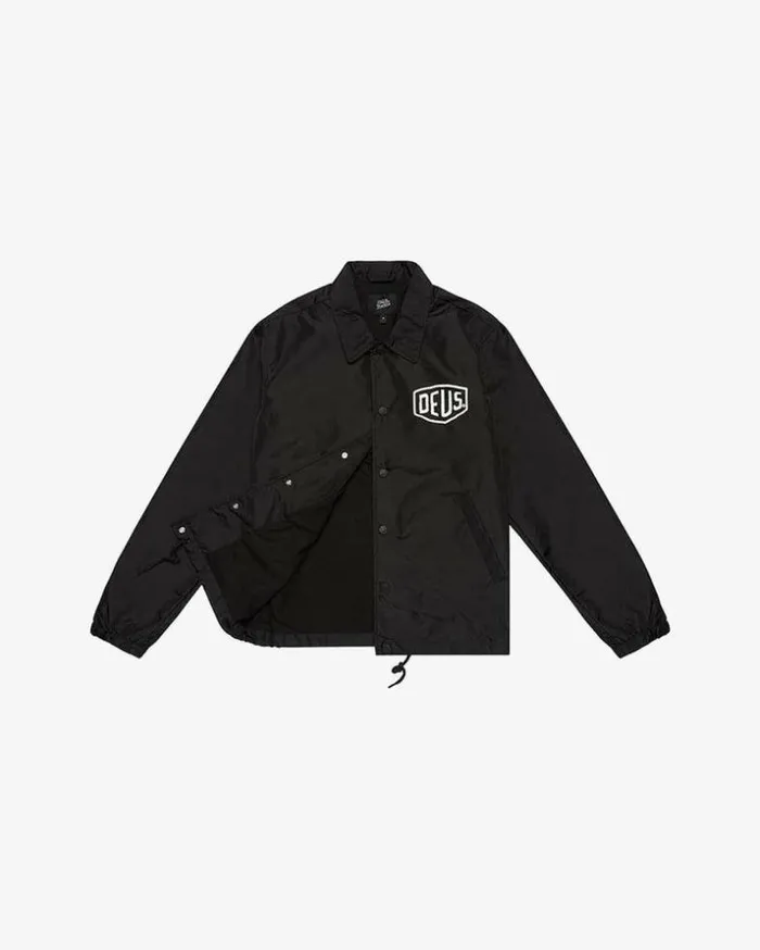 Mens Deus Ex Machina Classics Camperdown Coach Jacket 8211 Black Black Mens Deus Ex Machina Classics Camperdown Coach Jacket 8211 Black Black