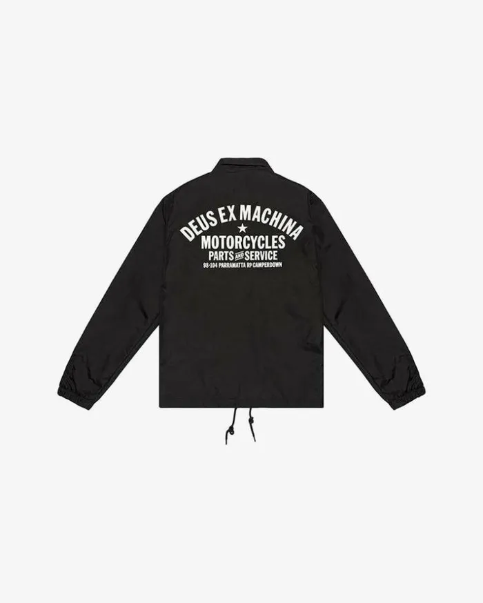 Mens Deus Ex Machina Classics Camperdown Coach Jacket 8211 Black Black Mens Deus Ex Machina Classics Camperdown Coach Jacket 8211 Black Black