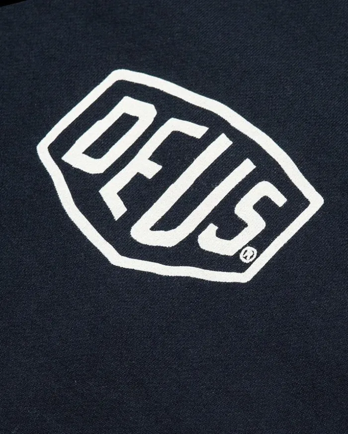 Mens Deus Ex Machina Classics Tokyo Address Crew 8211 Navy Navy Mens Deus Ex Machina Classics Tokyo Address Crew 8211 Navy Navy