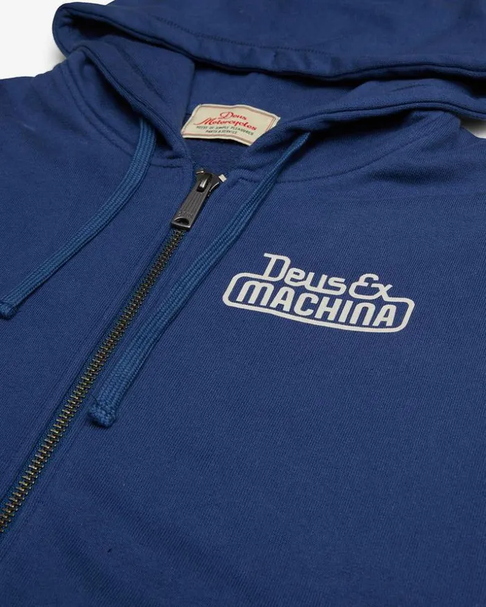 Mens Deus Ex Machina Hoodies and Sweaters Egg and Beans Zip Hoodie 8211 Ensign Blue Ensign Blue Mens Deus Ex Machina Hoodies and Sweaters Egg and Beans Zip Hoodie 8211 Ensign Blue Ensign Blue
