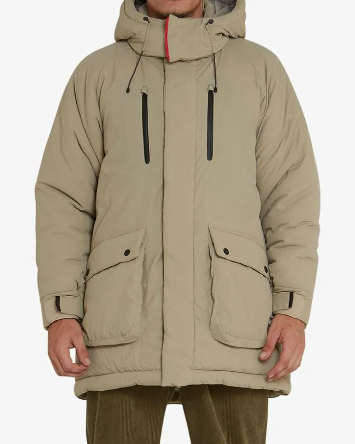 Mens Deus Ex Machina Jackets Hiemal Padded Long Jacket 8211 Sand Beige Sand Beige Mens Deus Ex Machina Jackets Hiemal Padded Long Jacket 8211 Sand Beige Sand Beige