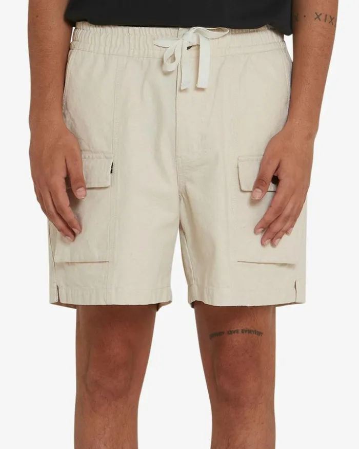 Mens Deus Ex Machina Shorts Geared Short 8211 White Chalk White Chalk