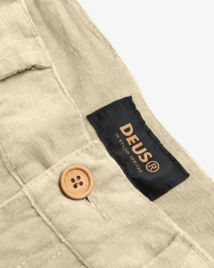 Mens Deus Ex Machina Shorts Tahoe Cord Short 8211 Safari Safari