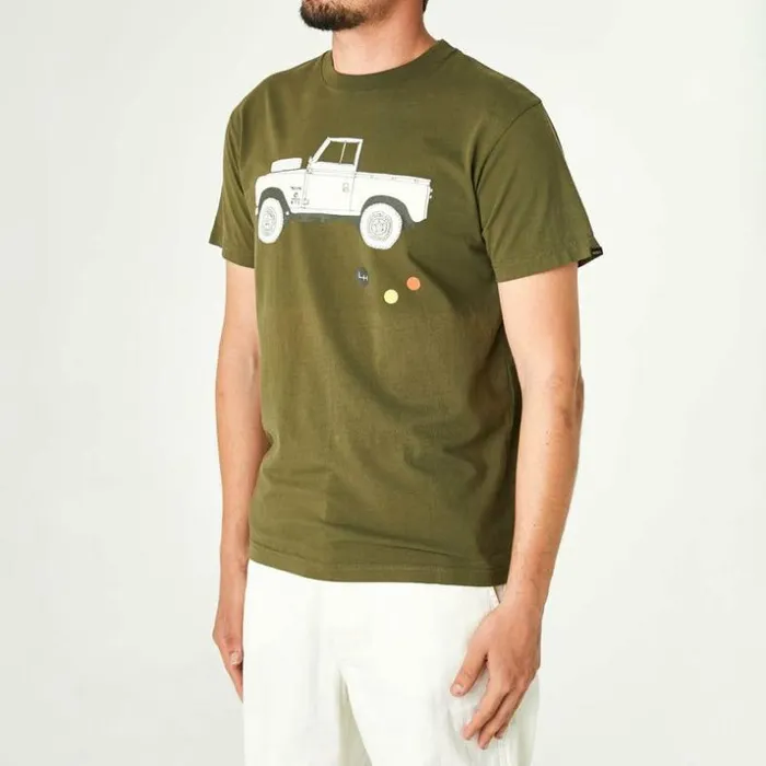 Mens Deus Ex Machina Tees Carby Landie Tee 8211 Forest Green Forest Green Mens Deus Ex Machina Tees Carby Landie Tee 8211 Forest Green Forest Green