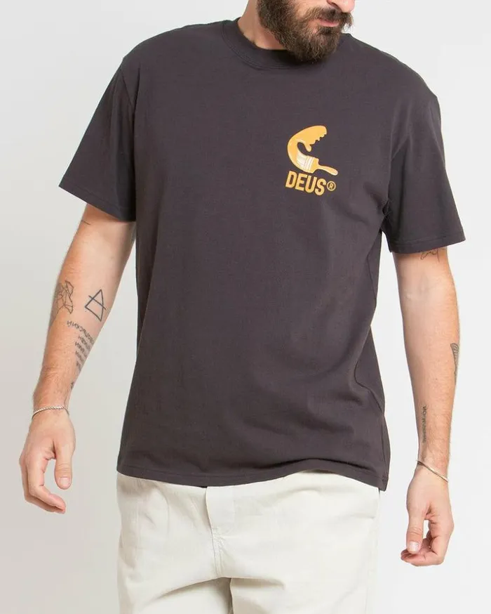 Mens Deus Ex Machina Tees Noosa Address Tee 8211 Anthracite Anthracite