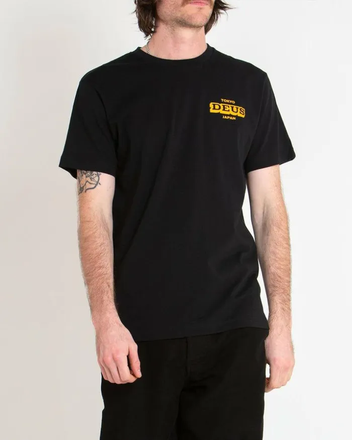 Mens Deus Ex Machina Tees Redline Tee 8211 Black Black