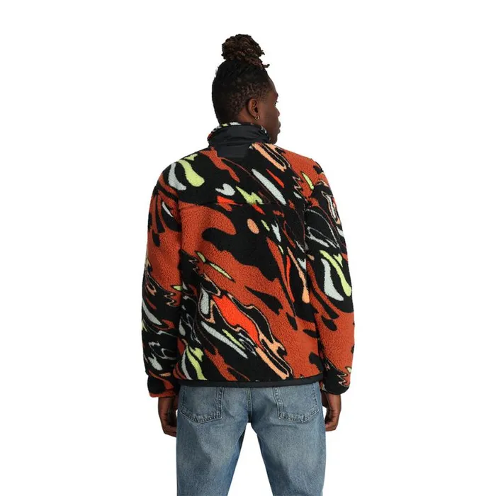 Mens Sherman Full Zip Multi Spyder Fleece