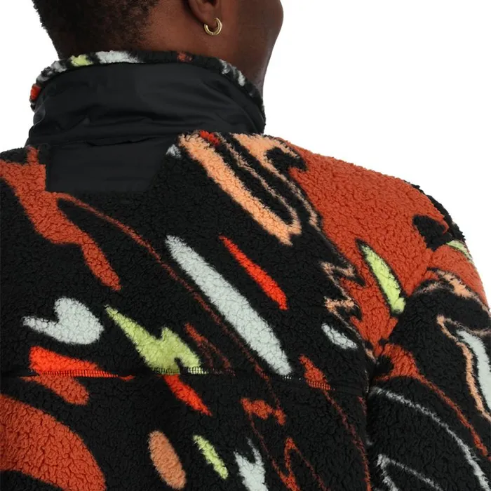 Mens Sherman Full Zip Multi Spyder Fleece