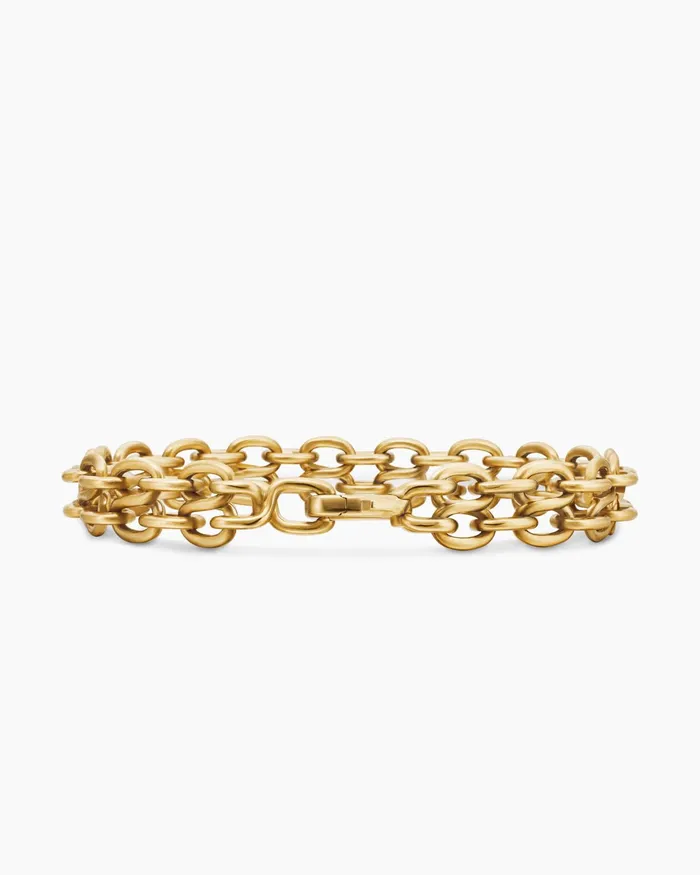 Mens Shipwreck Chain Bracelet In 18K Yellow Gold 10mm Men David Yurman Chain Mens Shipwreck Chain Bracelet In 18K Yellow Gold 10mm Men David Yurman Chain