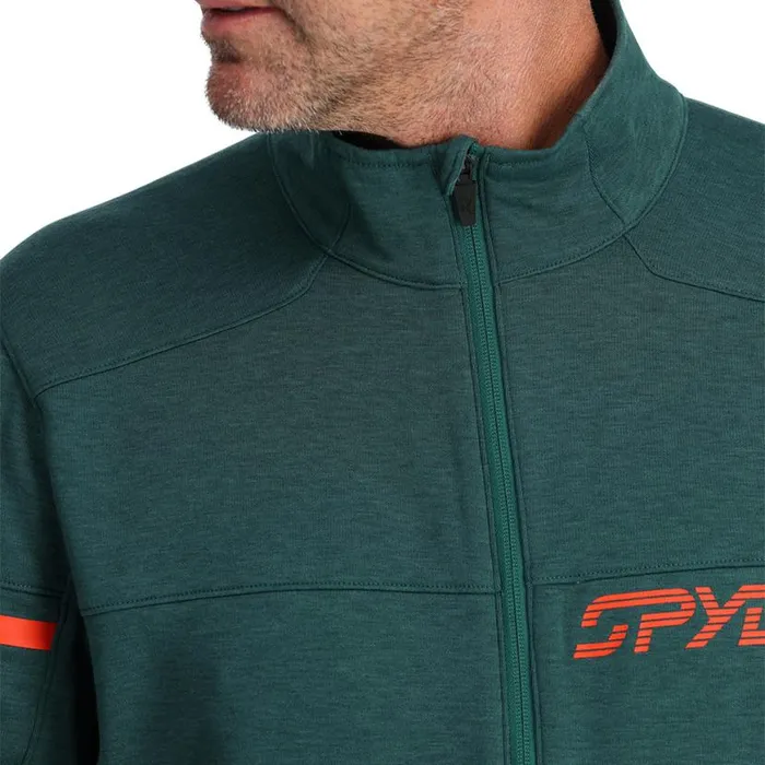 Mens Speed Fleece Full Zip Cypress Green Spyder Fleece
