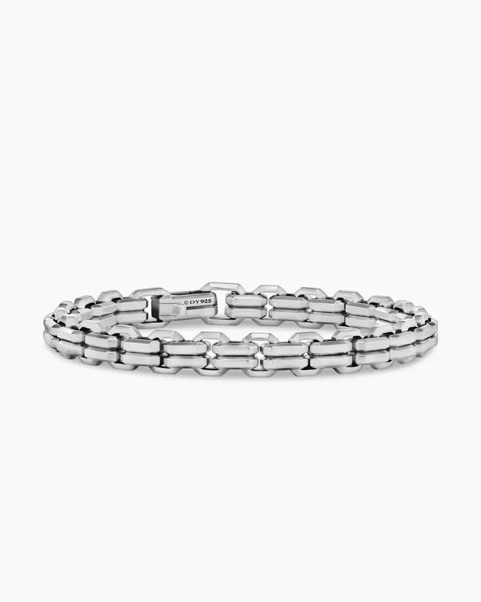 Mens Streamline Double Link Bracelet In Sterling Silver 8mm Men David Yurman Chain Mens Streamline Double Link Bracelet In Sterling Silver 8mm Men David Yurman Chain