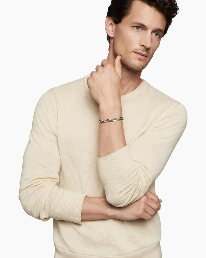 Mens Streamline Elongated Link Bracelet In Sterling Silver 6mm Men David Yurman Chain Mens Streamline Elongated Link Bracelet In Sterling Silver 6mm Men David Yurman Chain
