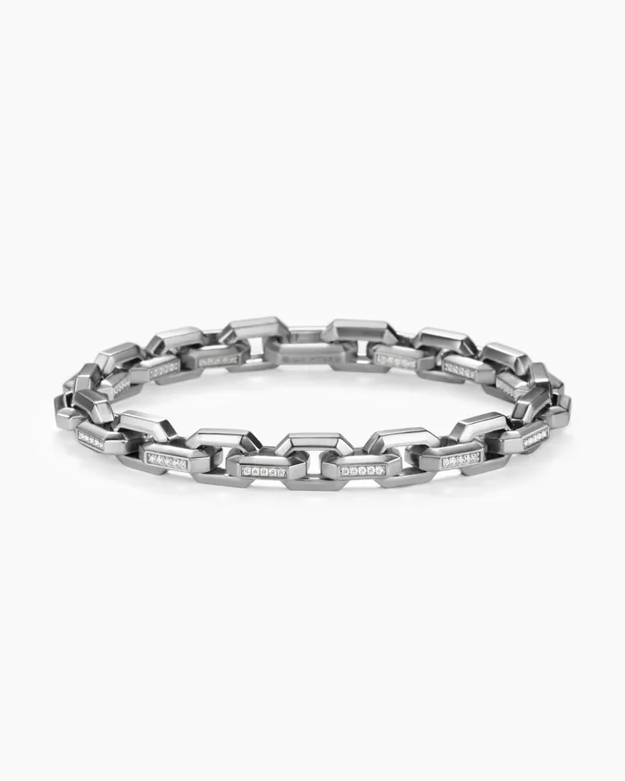 Mens Streamline Heirloom Chain Link Bracelet In Platinum 75mm Men David Yurman Chain Mens Streamline Heirloom Chain Link Bracelet In Platinum 75mm Men David Yurman Chain