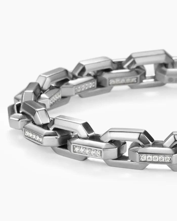 Mens Streamline Heirloom Chain Link Bracelet In Platinum 75mm Men David Yurman Chain Mens Streamline Heirloom Chain Link Bracelet In Platinum 75mm Men David Yurman Chain