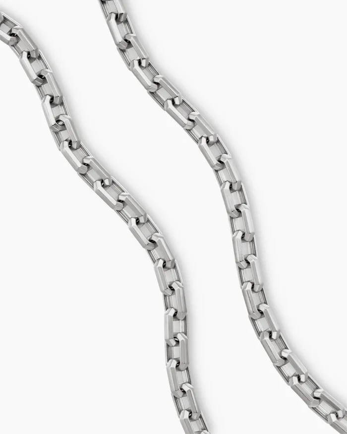 Mens Streamline Link Necklace In Sterling Silver 55mm Men David Yurman Chains Mens Streamline Link Necklace In Sterling Silver 55mm Men David Yurman Chains