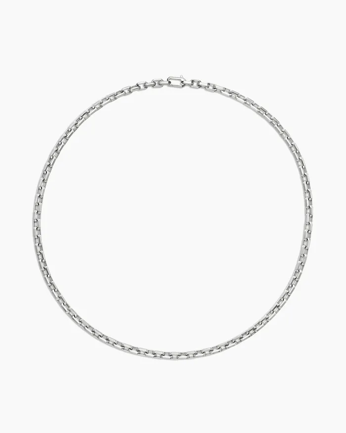Mens Streamline Link Necklace In Sterling Silver 55mm Men David Yurman Chains Mens Streamline Link Necklace In Sterling Silver 55mm Men David Yurman Chains
