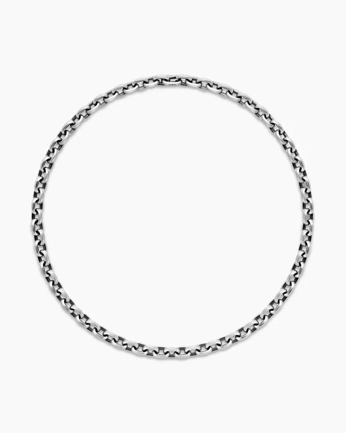 Mens Streamline Link Necklace In Sterling Silver 95mm Men David Yurman Chains Mens Streamline Link Necklace In Sterling Silver 95mm Men David Yurman Chains