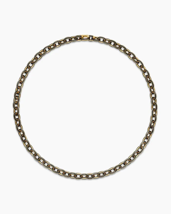 Mens Streamline Oval Link Necklace In 18K Yellow Gold 9mm Men David Yurman Chains Mens Streamline Oval Link Necklace In 18K Yellow Gold 9mm Men David Yurman Chains