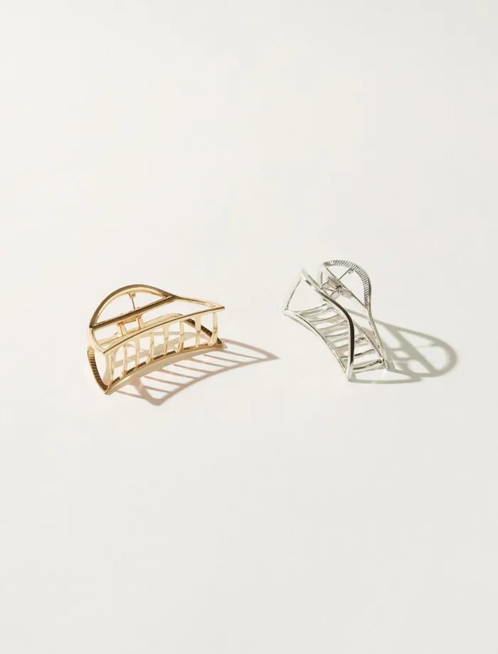 Metal Open Claw Set Gold Women Lucky Brand Hair Accessories