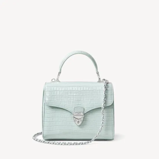 Midi Mayfair Bag Deep Shine Pool Blue Small Croc Women Aspinal Of London Shoulder Midi Mayfair Bag Deep Shine Pool Blue Small Croc Women Aspinal Of London Shoulder