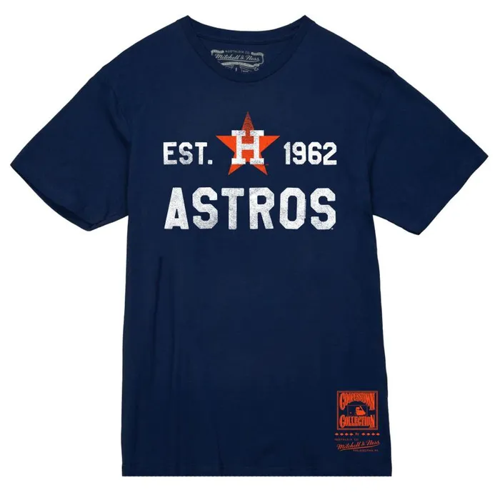 Mitchell and Ness 1962 Tee Houston Astros Men TShirts and Tops