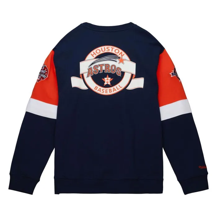 Mitchell and Ness All Over Crew 30 Houston Astros Men Hoodies and Sweatshirts Mitchell and Ness All Over Crew 30 Houston Astros Men Hoodies and Sweatshirts