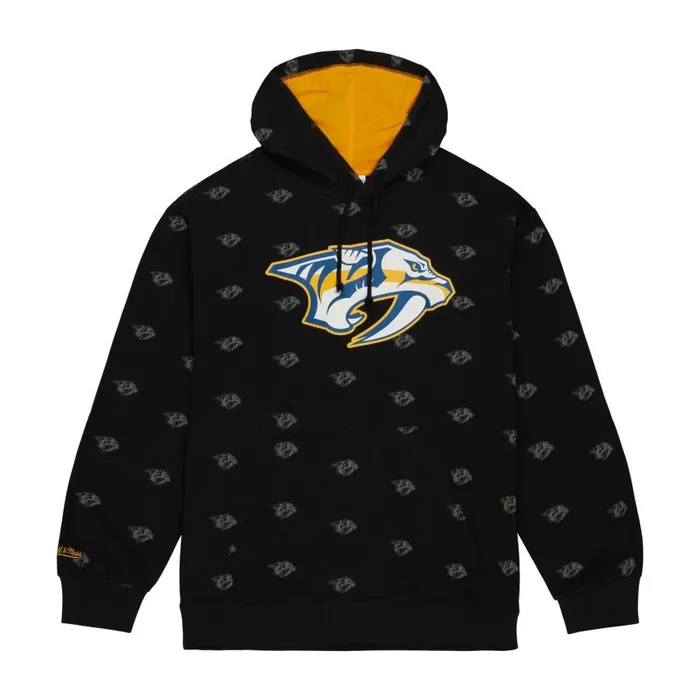 Mitchell and Ness AOP Fleece Hoodie Nashville Predators Men Hoodies and Sweatshirts Mitchell and Ness AOP Fleece Hoodie Nashville Predators Men Hoodies and Sweatshirts