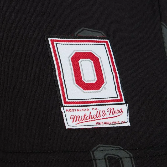 Mitchell and Ness AOP SS Top Ohio State Men TShirts and Tops Mitchell and Ness AOP SS Top Ohio State Men TShirts and Tops