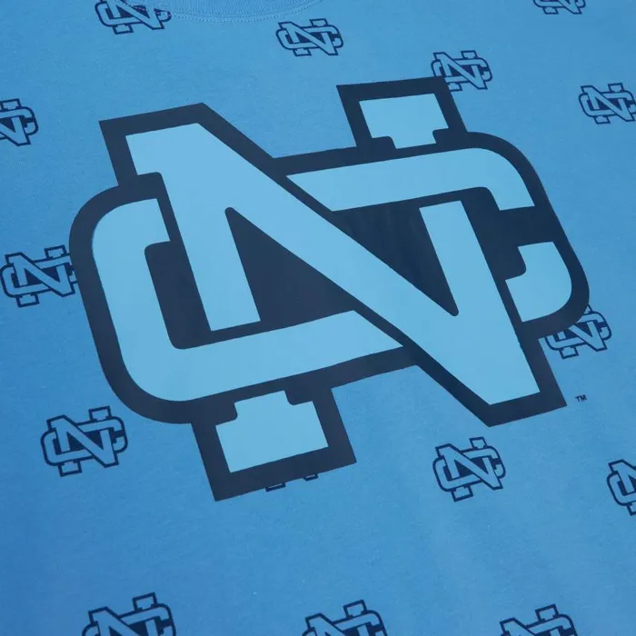 Mitchell and Ness AOP SS Top University Of North Carolina Men TShirts and Tops Mitchell and Ness AOP SS Top University Of North Carolina Men TShirts and Tops
