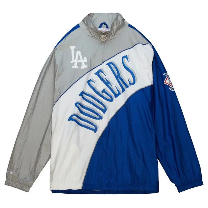 Mitchell and Ness Arched Retro Lined Windbreaker Los Angeles Dodgers Men Jackets and Outerwear Mitchell and Ness Arched Retro Lined Windbreaker Los Angeles Dodgers Men Jackets and Outerwear