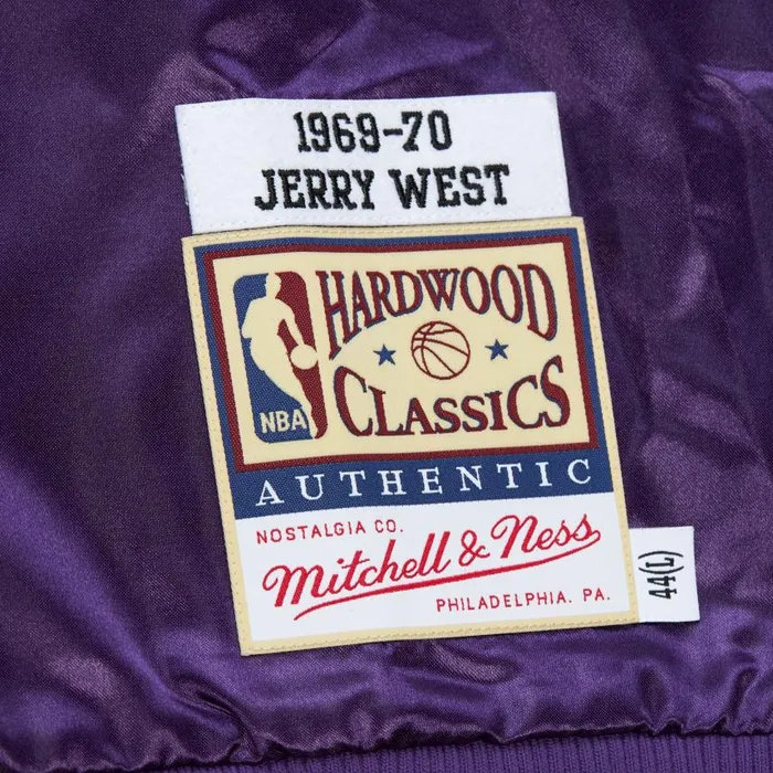 Mitchell and Ness Authentic Jerry West Los Angeles Lakers 196970 Shooting Shirt Men Jackets and Outerwear