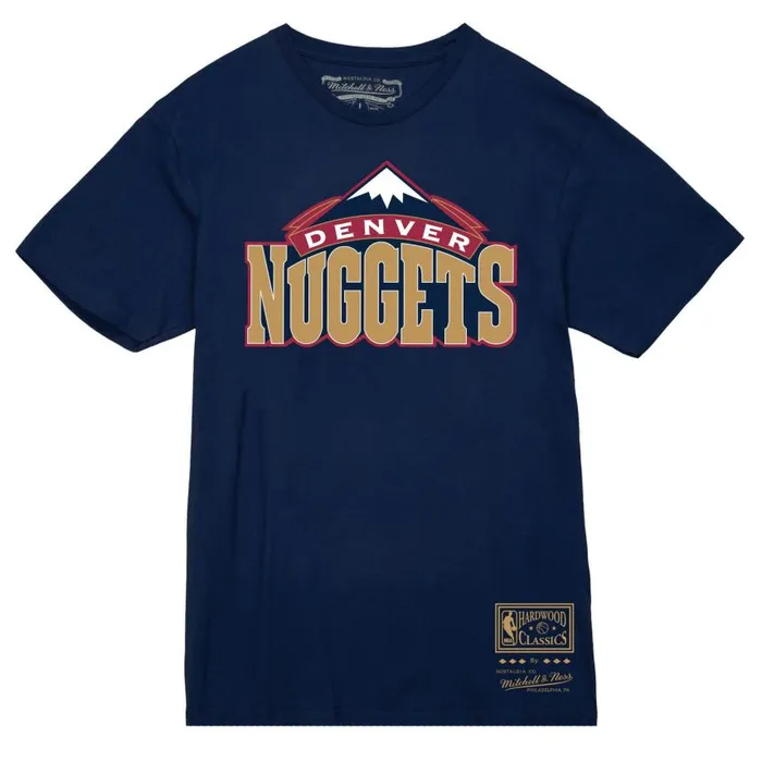 Mitchell and Ness Basic Logo 1 Tee Denver Nuggets Men TShirts and Tops