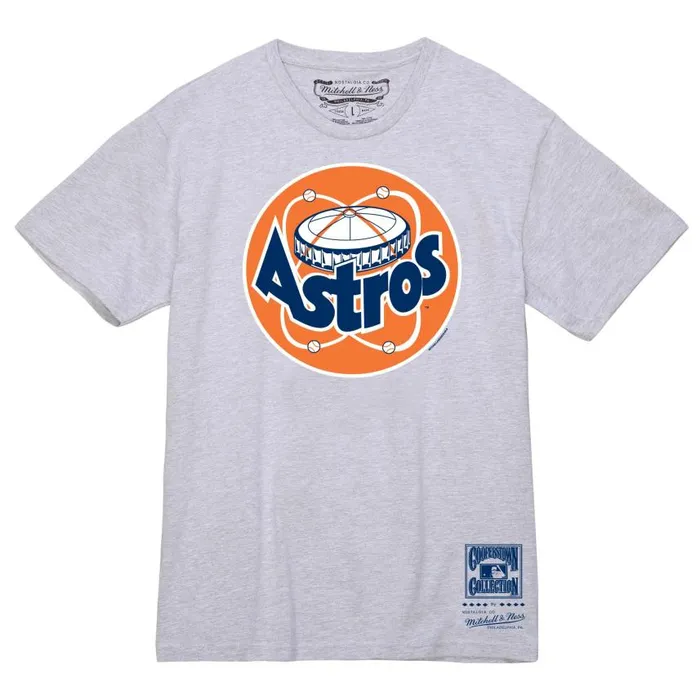 Mitchell and Ness Basic Logo 1 Tee Houston Astros Men TShirts and Tops