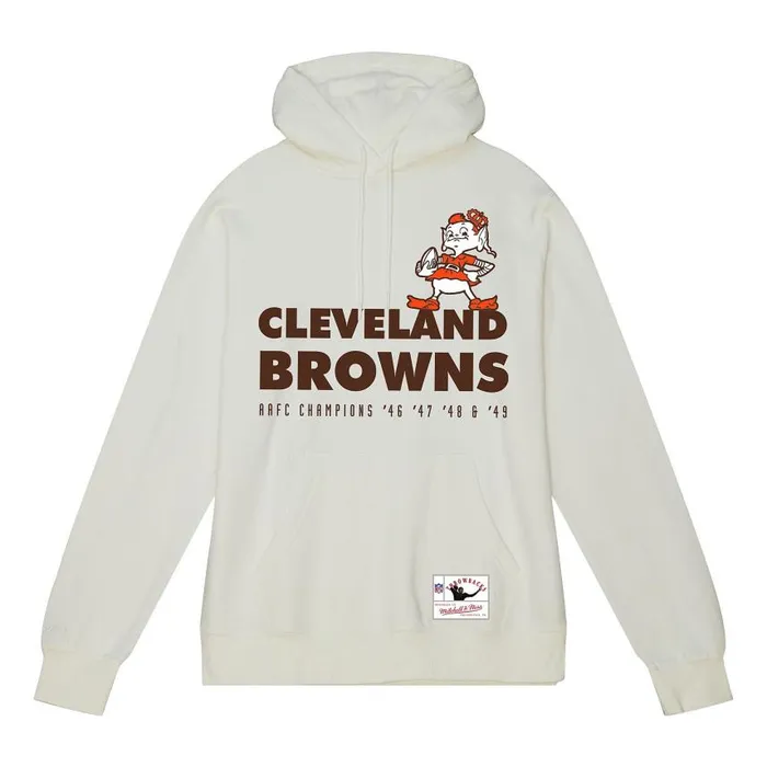 Mitchell and Ness Basic Logo 2 Hoodie Cleveland Browns Men Hoodies and Sweatshirts Mitchell and Ness Basic Logo 2 Hoodie Cleveland Browns Men Hoodies and Sweatshirts