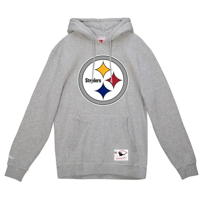Mitchell and Ness Basic Logo 2 Hoodie Pittsburgh Steelers Men Hoodies and Sweatshirts Mitchell and Ness Basic Logo 2 Hoodie Pittsburgh Steelers Men Hoodies and Sweatshirts