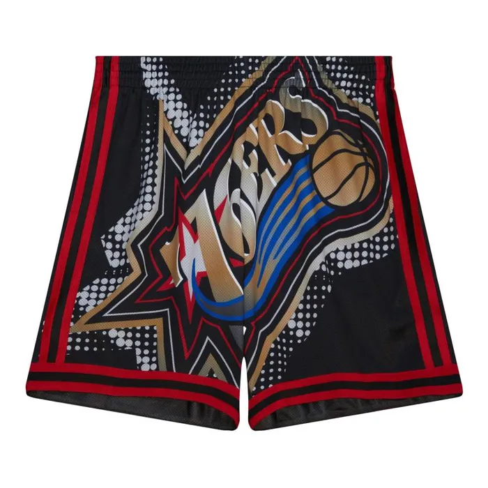 Mitchell and Ness Big Face 70 Fashion Shorts Philadelphia 76ers Men Shorts