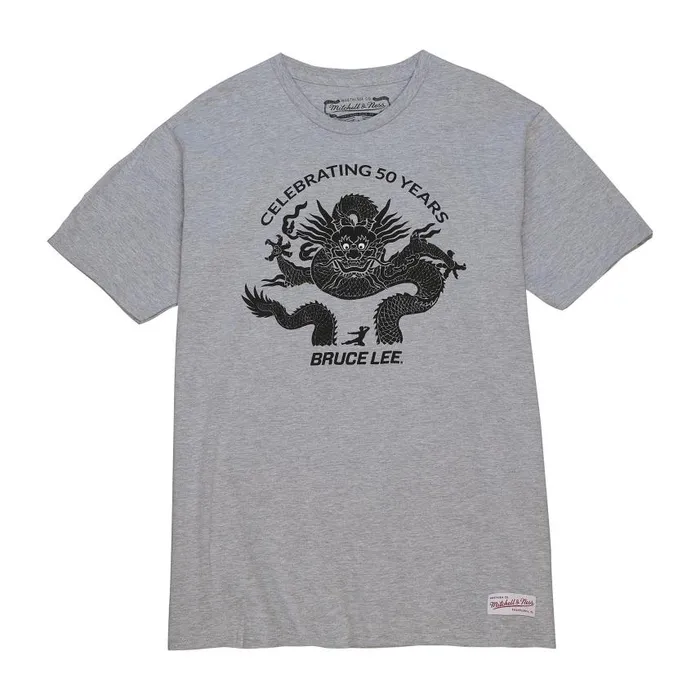 Mitchell and Ness Branded Bruce Lee Celebrating 50 Years Tee Men TShirts and Tops Mitchell and Ness Branded Bruce Lee Celebrating 50 Years Tee Men TShirts and Tops