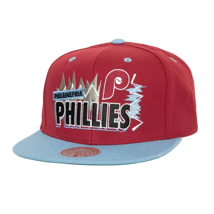 Mitchell and Ness Buzz Snapback Coop Philadelphia Phillies Men Hats and Headwear Mitchell and Ness Buzz Snapback Coop Philadelphia Phillies Men Hats and Headwear