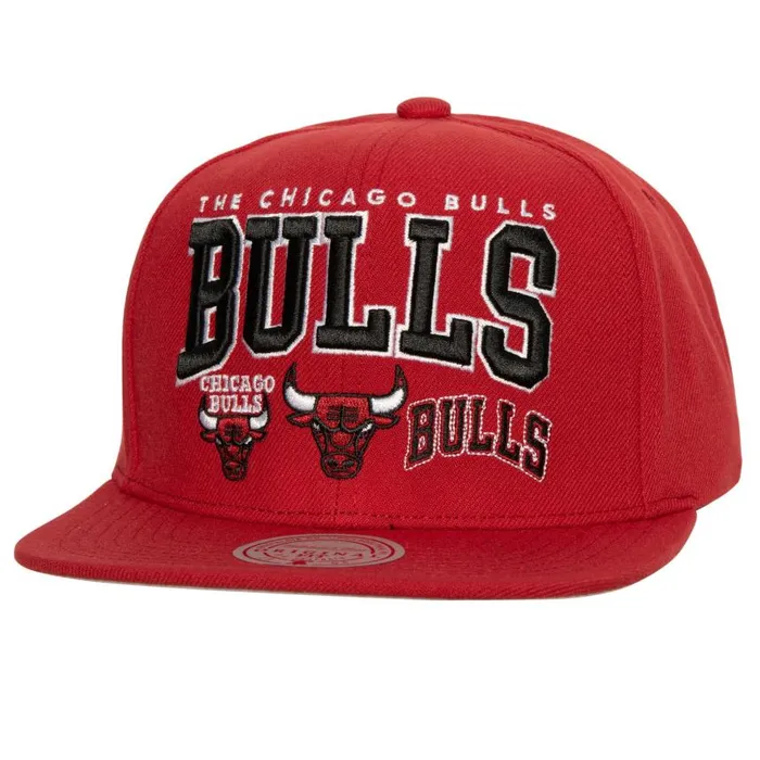 Mitchell and Ness Champ Stack Snapback Chicago Bulls Men Hats and Headwear