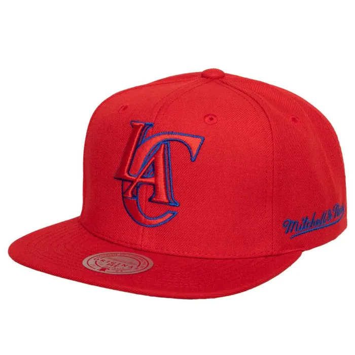 Mitchell and Ness Christmas Day Snapback HWC Los Angeles Clippers Men Hats and Headwear Mitchell and Ness Christmas Day Snapback HWC Los Angeles Clippers Men Hats and Headwear
