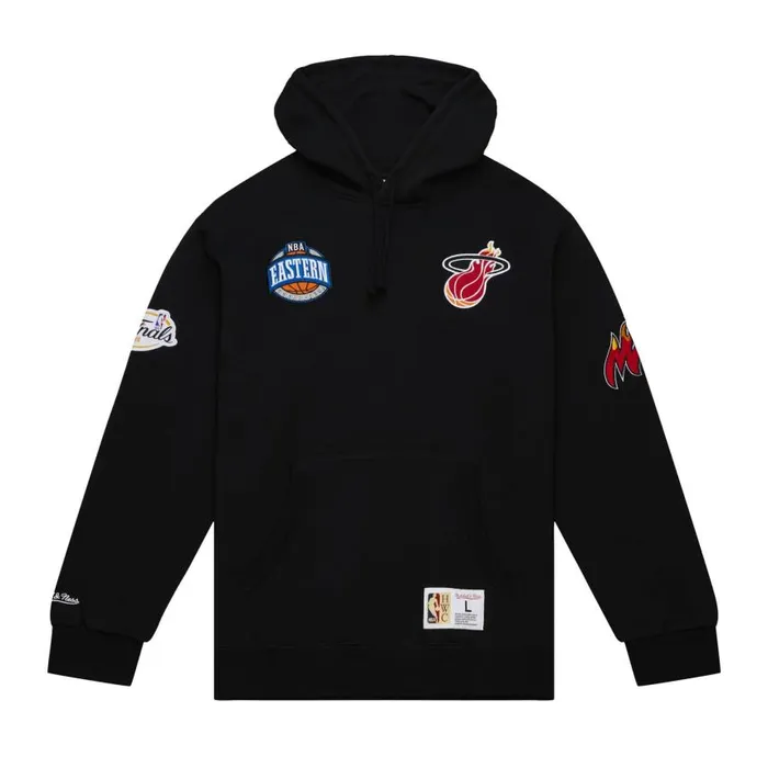 Mitchell and Ness City Collection Fleece Hoody Miami Heat Men Hoodies and Sweatshirts Mitchell and Ness City Collection Fleece Hoody Miami Heat Men Hoodies and Sweatshirts