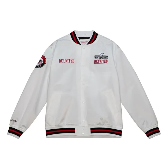 Mitchell and Ness City Collection Lightweight Satin Jacket DC United Men Jackets and Outerwear Mitchell and Ness City Collection Lightweight Satin Jacket DC United Men Jackets and Outerwear