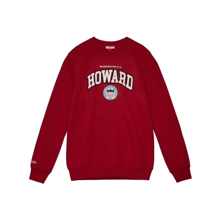Mitchell and Ness Classic Arch Crewneck Howard University Men Hoodies and Sweatshirts Mitchell and Ness Classic Arch Crewneck Howard University Men Hoodies and Sweatshirts