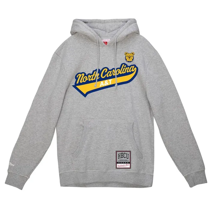 Mitchell and Ness College Tailsweep Pullover North Carolina AandT University Men Hoodies and Sweatshirts